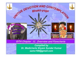 GITA Chapter 12 , Overview and Flowcharts
Compiled by
Dr. Medicherla Shyam Sunder Kumar
samc108@gmail.com
 