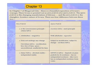 BHAGVAD GITA CHAPTER 13, FLOWCHARTS AND OVERVIEW | PDF