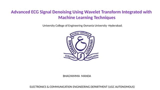 Advanced ECG Signal Denoising Using Wavelet Transform and Machine ...