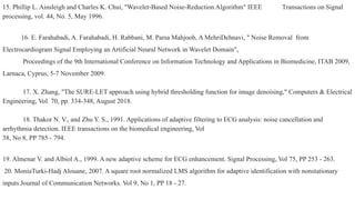 Advanced ECG Signal Denoising Using Wavelet Transform and Machine ...