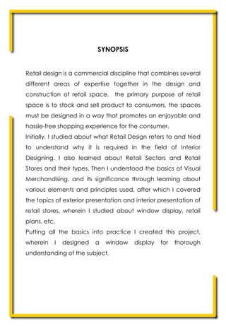 Retail Practical Topic Retail Design Portfolio | PDF