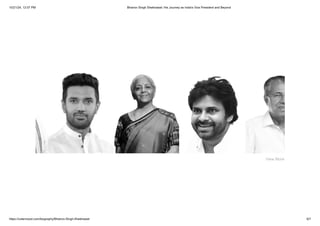 Bhairon Singh Shekhawat - His Journey as India's Vice President and