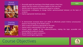 Bhakti Vaibhava Course PPT Bhakti Vaibhava Course PPT