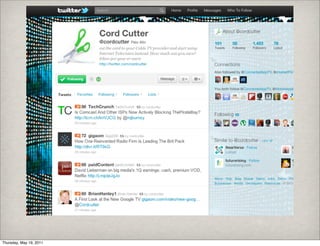 Thursday, May 19, 2011
 