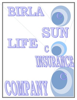 Birla sun life insurance