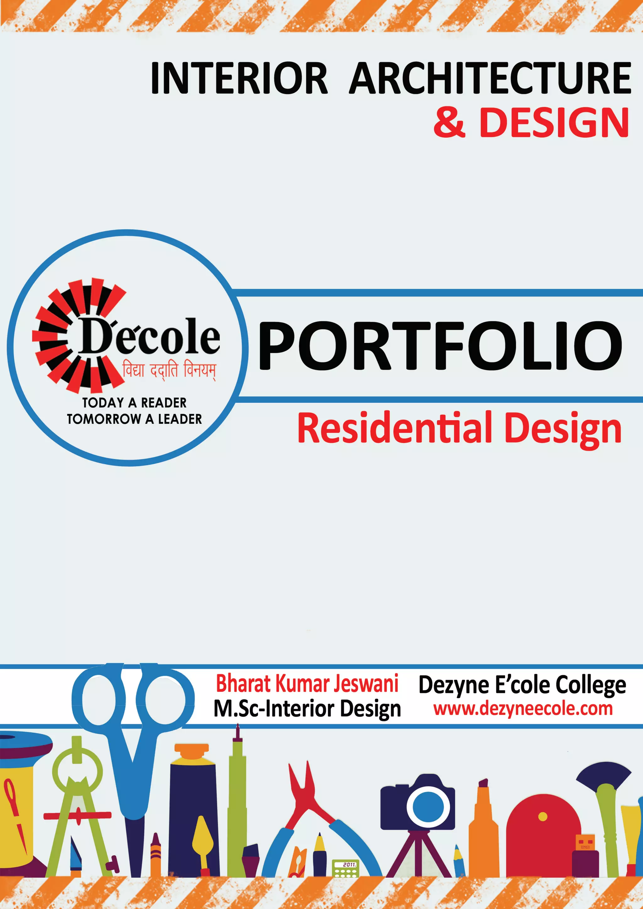 Bharat Jeswani,M.Sc-Interior Design (Residential portfolio) | PDF