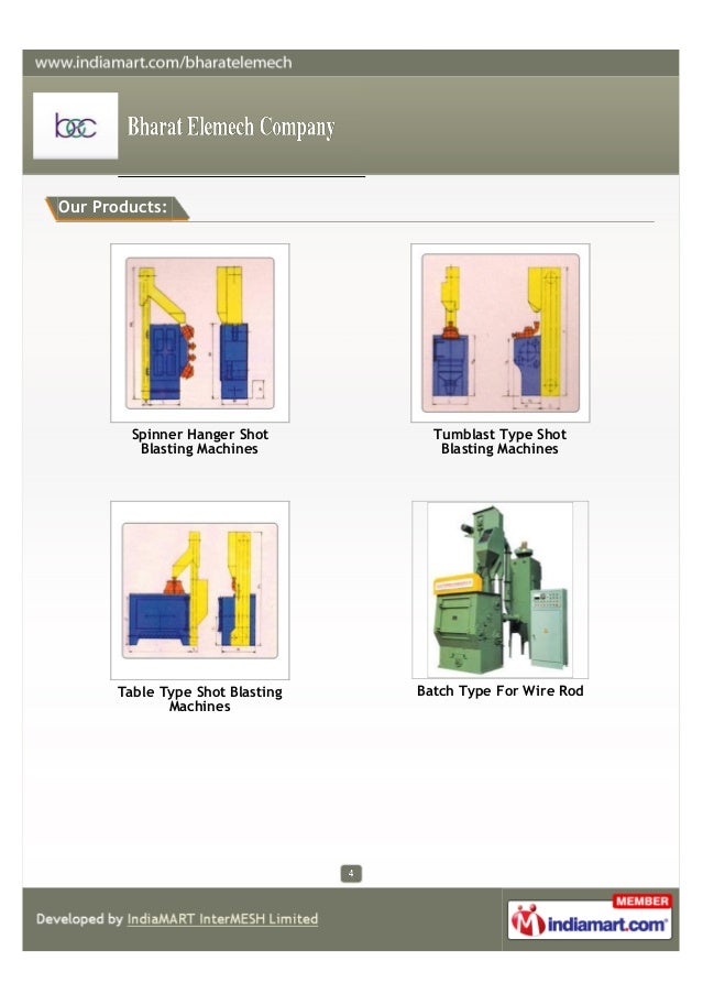 Bharat Elemech Company, Aurangabad, Shot Blasting Machines