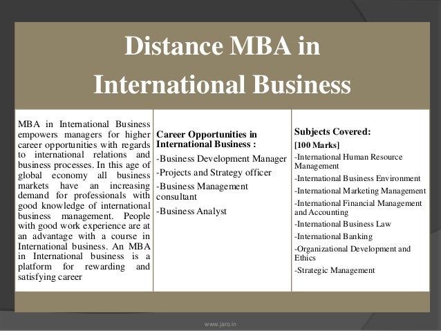 Distance Mba In International Business distance mba in international business from bharathiar Distance Mba In International Business distance mba in international business from bharathiar