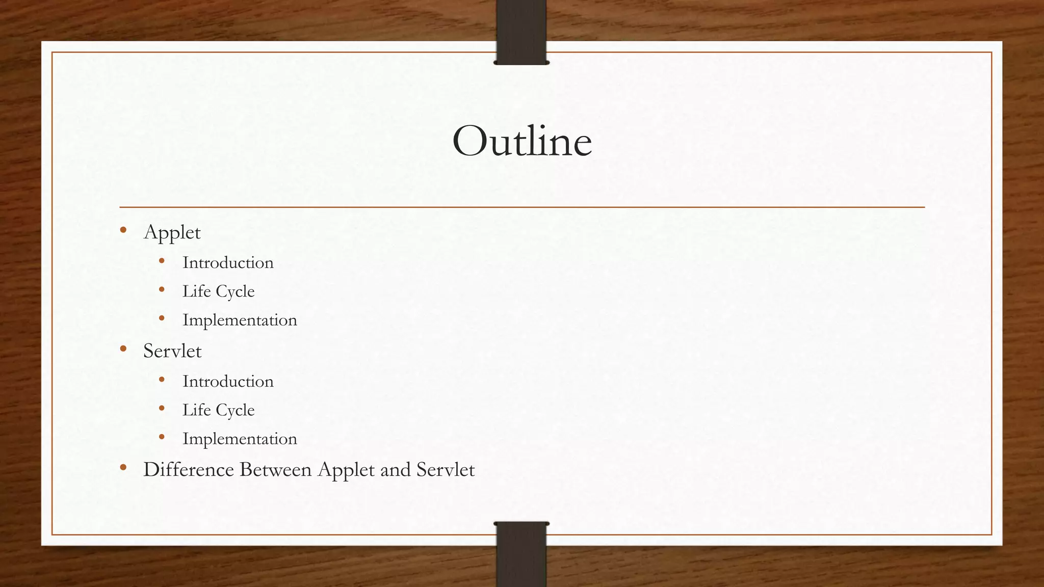 Applet Vs Servlet | PPT
