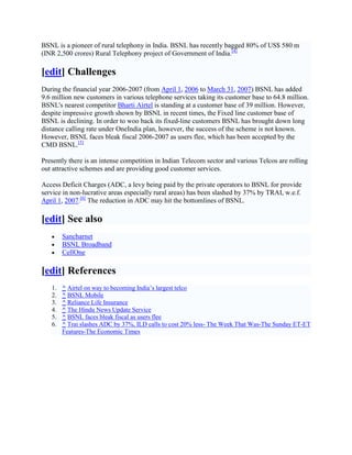 Bharat Sanchar Nigam Limited