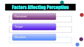 Perceiver Target Understanding Individual Behaviour, Perception, and Attribution in ...