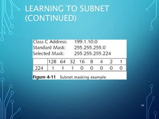 LEARNING TO SUBNET
(CONTINUED)
66
 