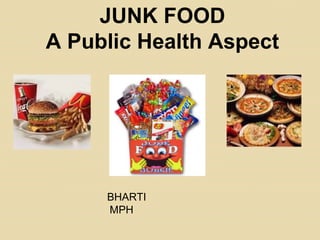JUNK FOOD A Public Health Aspect BHARTI MPH 