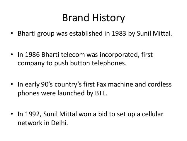 history of airtel Bharti airtel bharti airtel limited is a leading global telecommunications company with operations in 20 countries across asia and africa headquartered in new delhi. history of airtel Bharti airtel bharti airtel limited is a leading global telecommunications company with operations in 20 countries across asia and africa headquartered in new delhi.