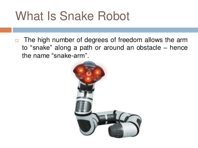snake robot ppt