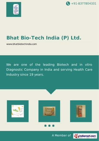 Bhat Bio Tech India Pvt.Ltd. | PDF