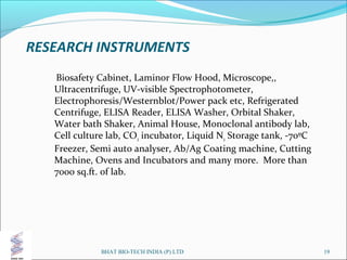 Bhat biotech slide show | PPT