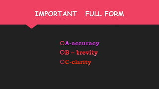 IMPORTANT FULL FORM


 