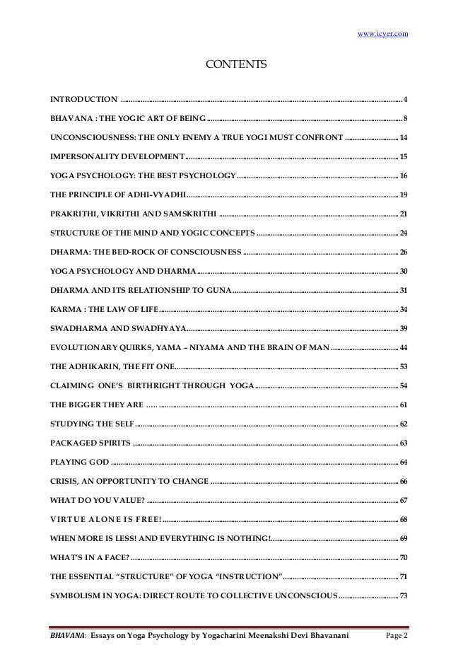 Essays on yoga