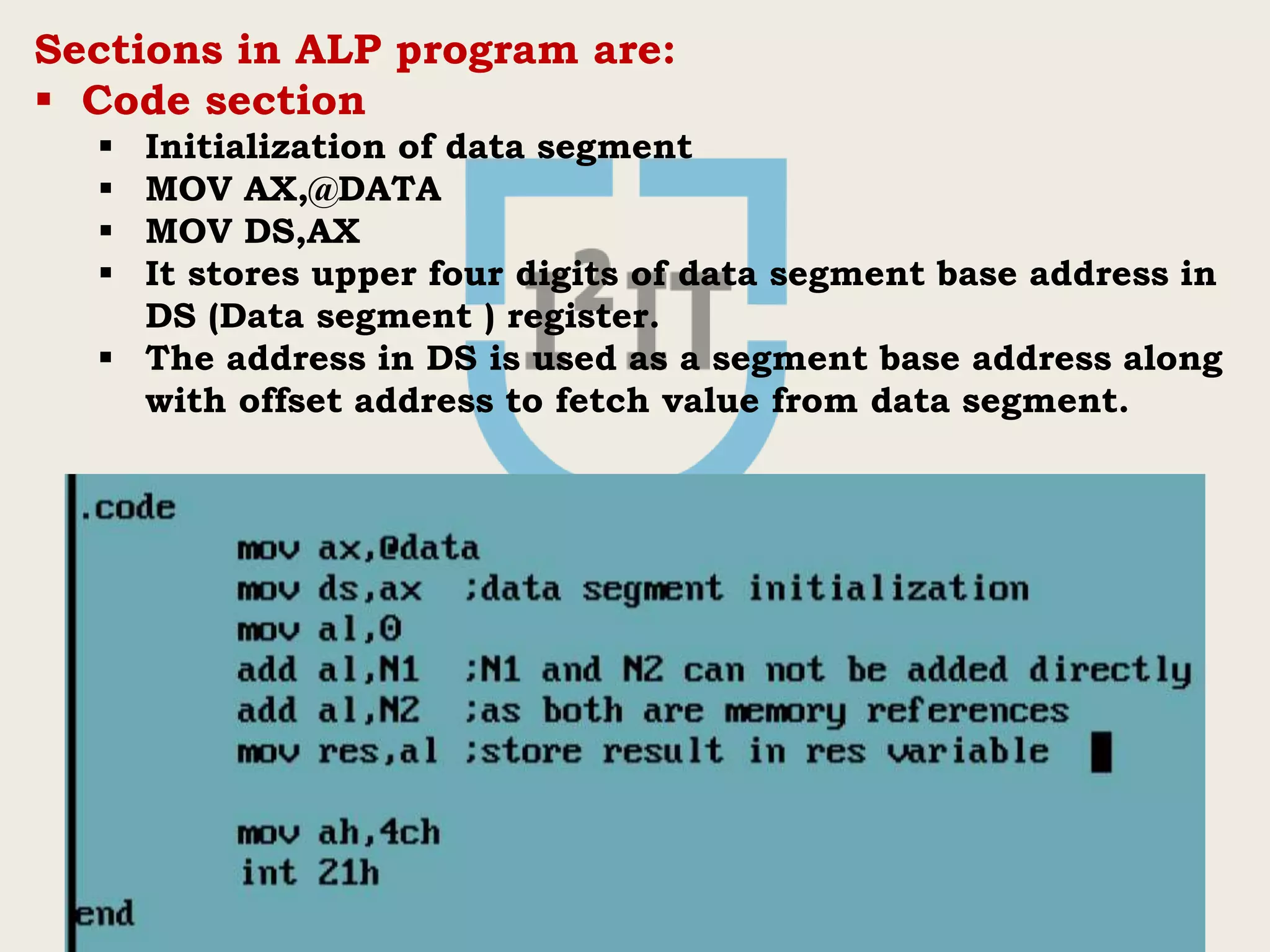 Introduction To Assembly Language Programming | PPT