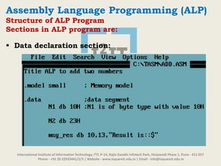 Introduction To Assembly Language Programming | PPT