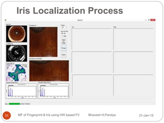 Multimodal fusion of fingerprint and iris | PPTX
