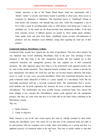 FREE PROJECT REPORT ON MICRO FINANCE | DOCX