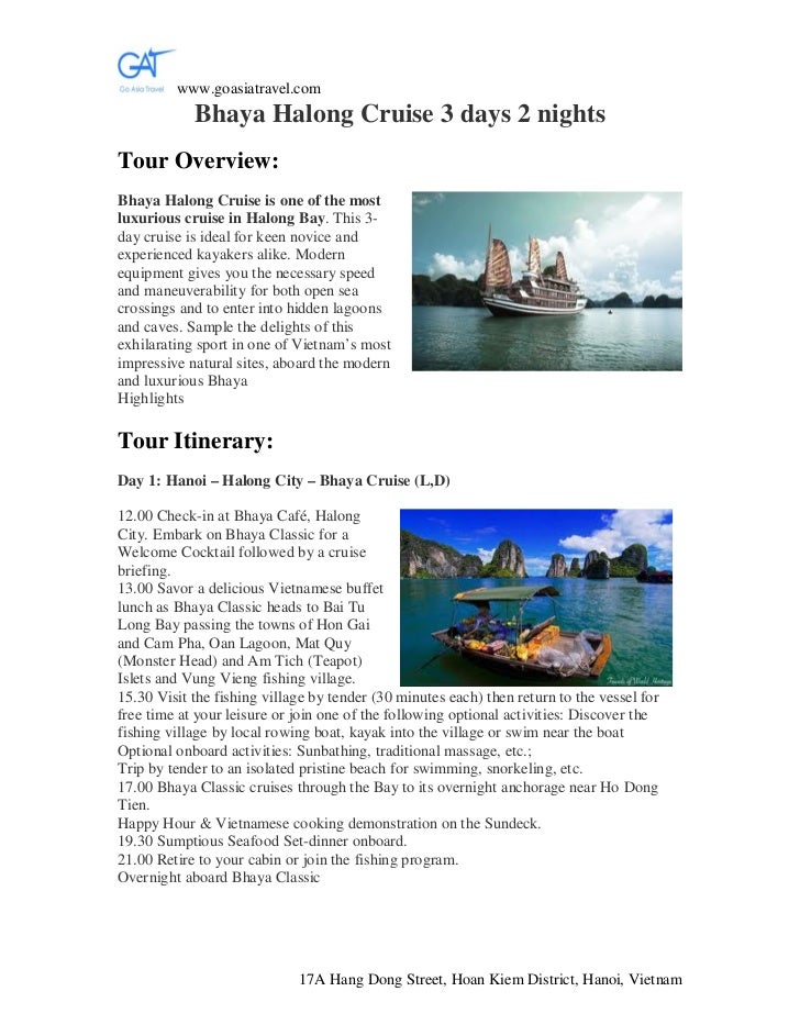 Bhaya Halong Cruise 3 Days 2 Nights Halong Tours Vietnam - 