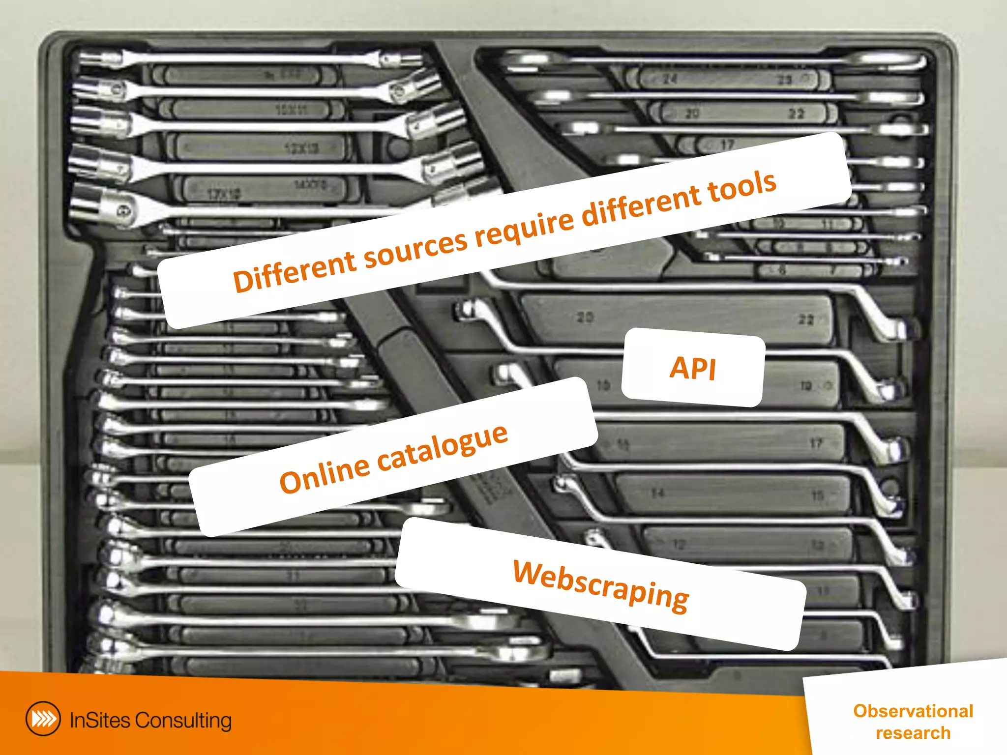 Observational
                                            research
EphMRA Conference Masterclass © InSites Consulting 2011 28
 