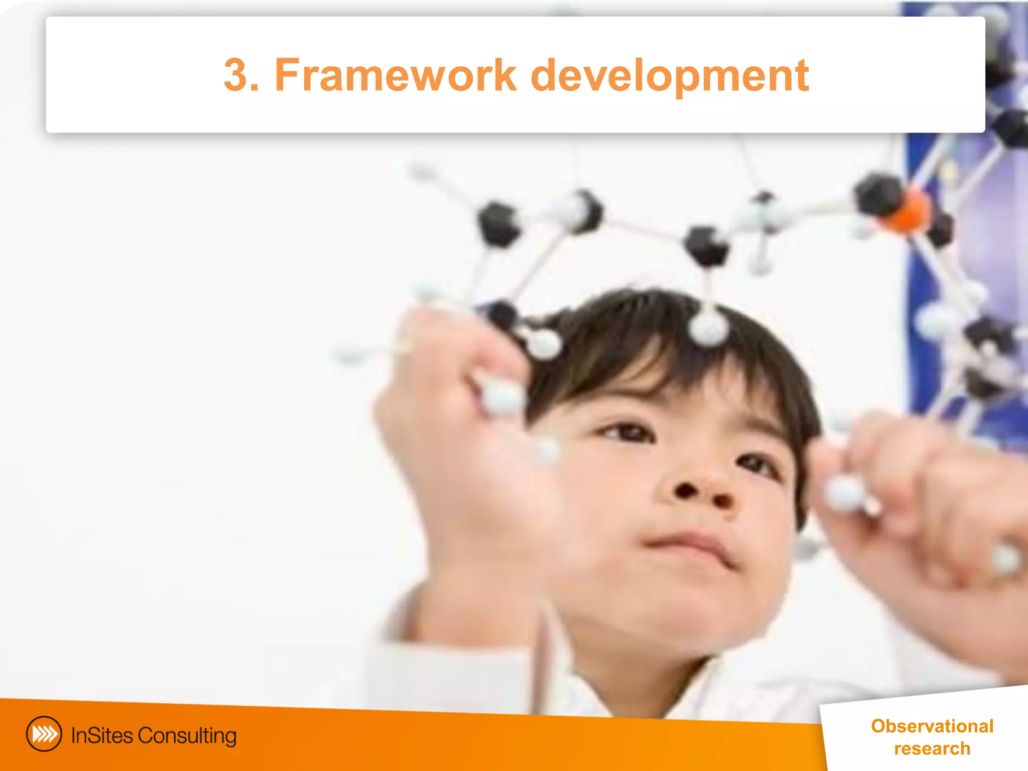 3. Framework development




                                                       Observational
                                                          research
              EphMRA Conference Masterclass © InSites Consulting 2011 32
 