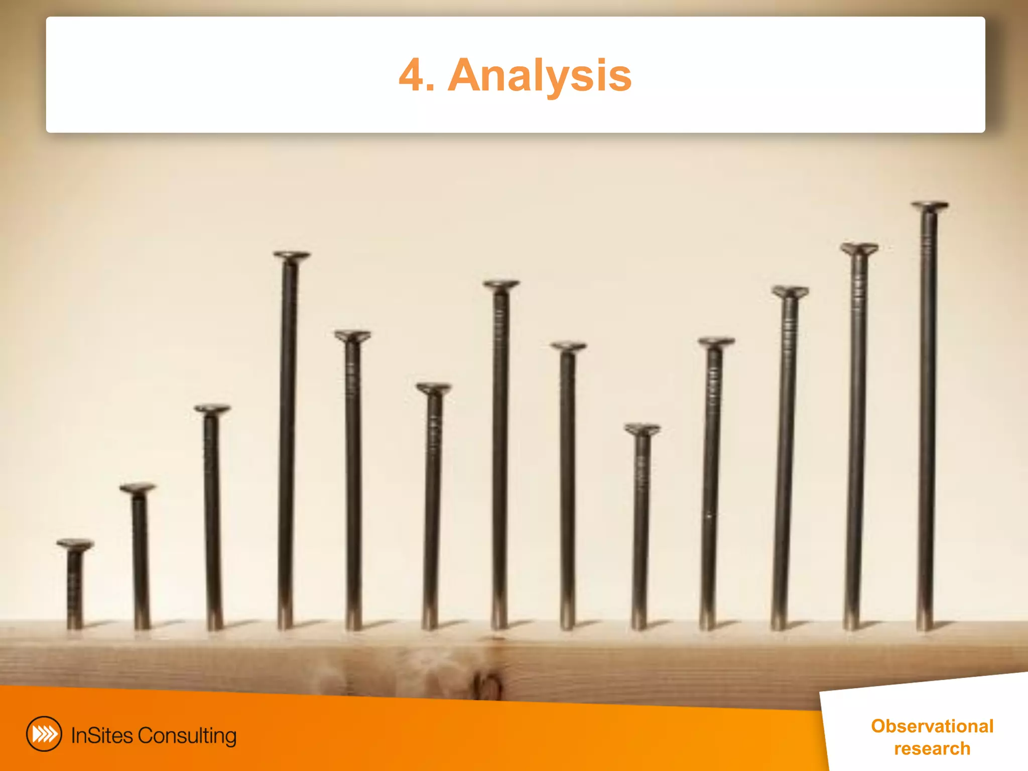 4. Analysis




                                                 Observational
                                                    research
        EphMRA Conference Masterclass © InSites Consulting 2011 38
 