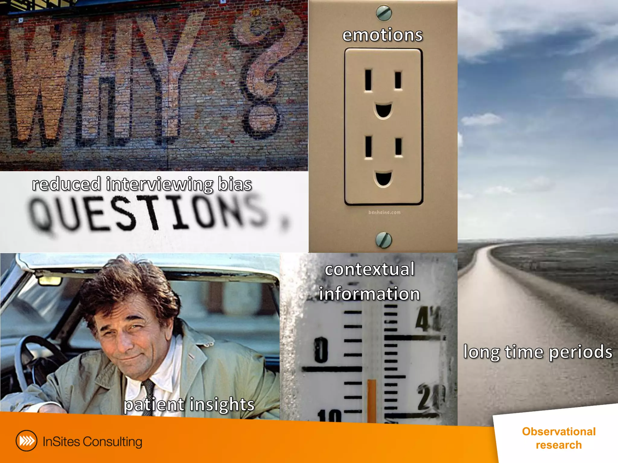 8     3 pillars
    Observational
      research
 