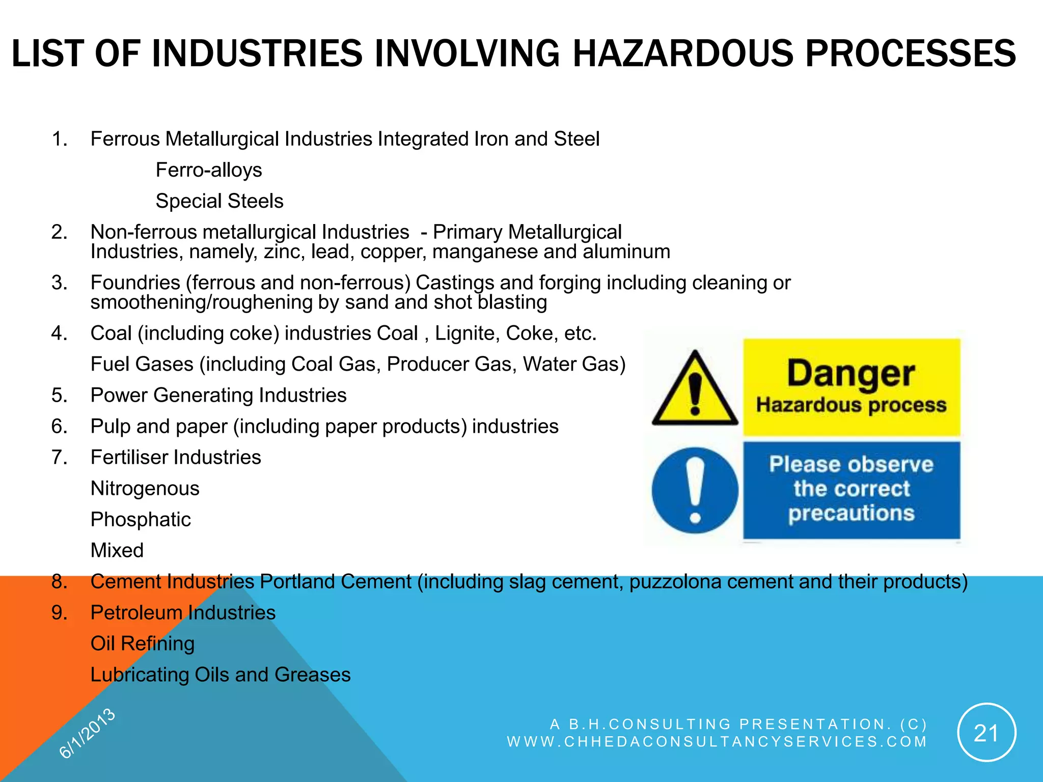 Prohibited Factory Rules THE FACTORIES ACT 1948 AND THE MAHARASHTRA FACTORIES RULES 1963, BY ...