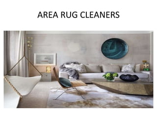 AREA RUG CLEANERS