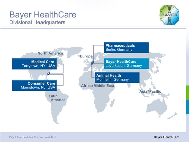 Bayer HealthCare Overview PPT Bayer HealthCare Overview 8 638 