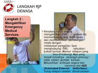 Aed Rjp bantuan hidup dasar baru tahun 2020 bahan ajaran edukasi perawat | PPTX