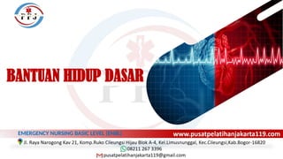 Aed Rjp Pelatihan Bantuan Hidup Dasar: Teknik RJP dan Penggunaan AED | PPTX