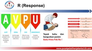 Aed Rjp Pelatihan Bantuan Hidup Dasar: Teknik RJP dan Penggunaan AED | PPTX