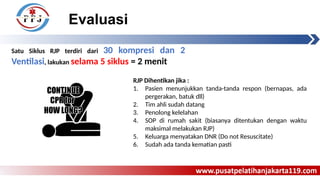 Aed Rjp Pelatihan Bantuan Hidup Dasar: Teknik RJP dan Penggunaan AED | PPTX
