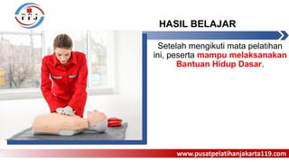 Aed Rjp Pelatihan Bantuan Hidup Dasar: Teknik RJP dan Penggunaan AED | PPTX