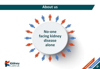 About us
No-one
facing kidney
disease
alone
 