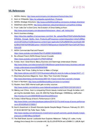 International Business Strategy_AVON_Report | DOCX