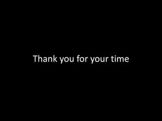 Thank you for your time
 