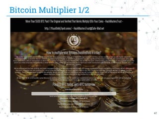 http://tfsux6hiihj7qvxh.onion:80/
Bitcoin Multiplier 1/2
47
 