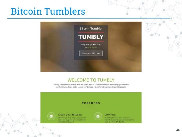 tumblers bitcoin The Cybercrime In Deep Web