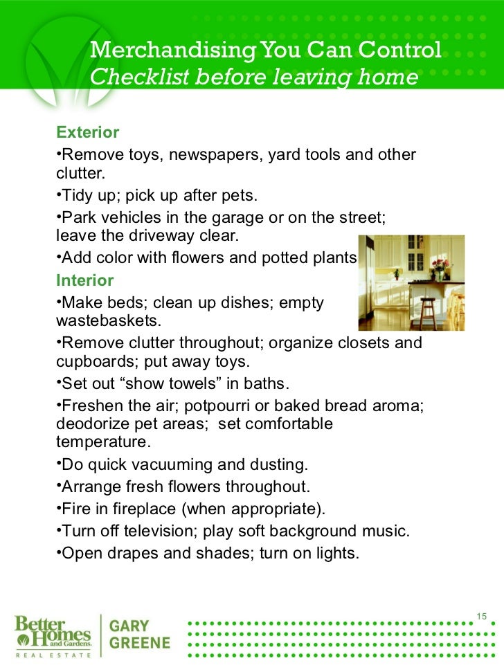 Listing presentation examples picture