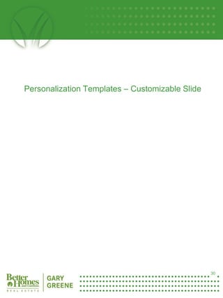 Personalization Templates – Customizable Slide




30




                                                      30
 