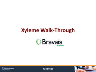 Xyleme Walk-Through




       #analytics
 