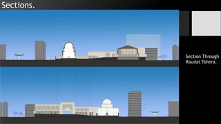 Sections.
Section Through
Raudat Tahera.
 