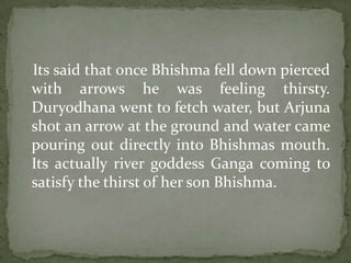 Bheeshma Raining Arrows Bhishma | PPTX